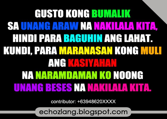 Gusto kong bumalik sa unang araw na nakilala kita