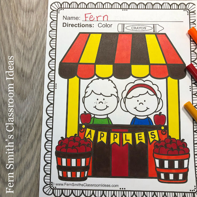 Apples Coloring Pages - 35 Pages of Apple Coloring Fun from #FernSmithsClassroomIdeas