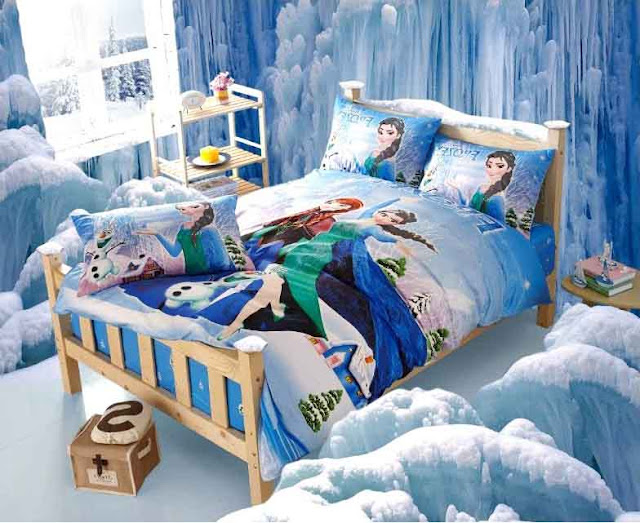 Kamar Tidur Anak Perempuan Bertema Frozen