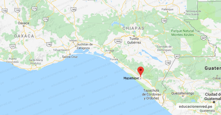 Temblor en México de Magnitud 4.0 (Hoy Viernes 5 Julio 2019) Sismo - EPICENTRO - Mapastepec - Soconusco - Chiapas - SSN - www.ssn.unam.mx