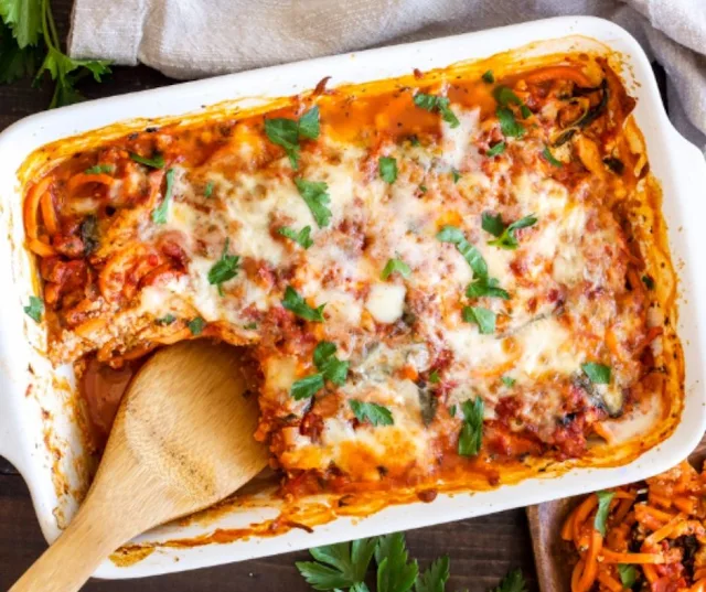 SWEET POTATO “PASTA” BAKE