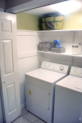 The Redheaded Stepchild: DIY: laundry closet redo: the big reveal