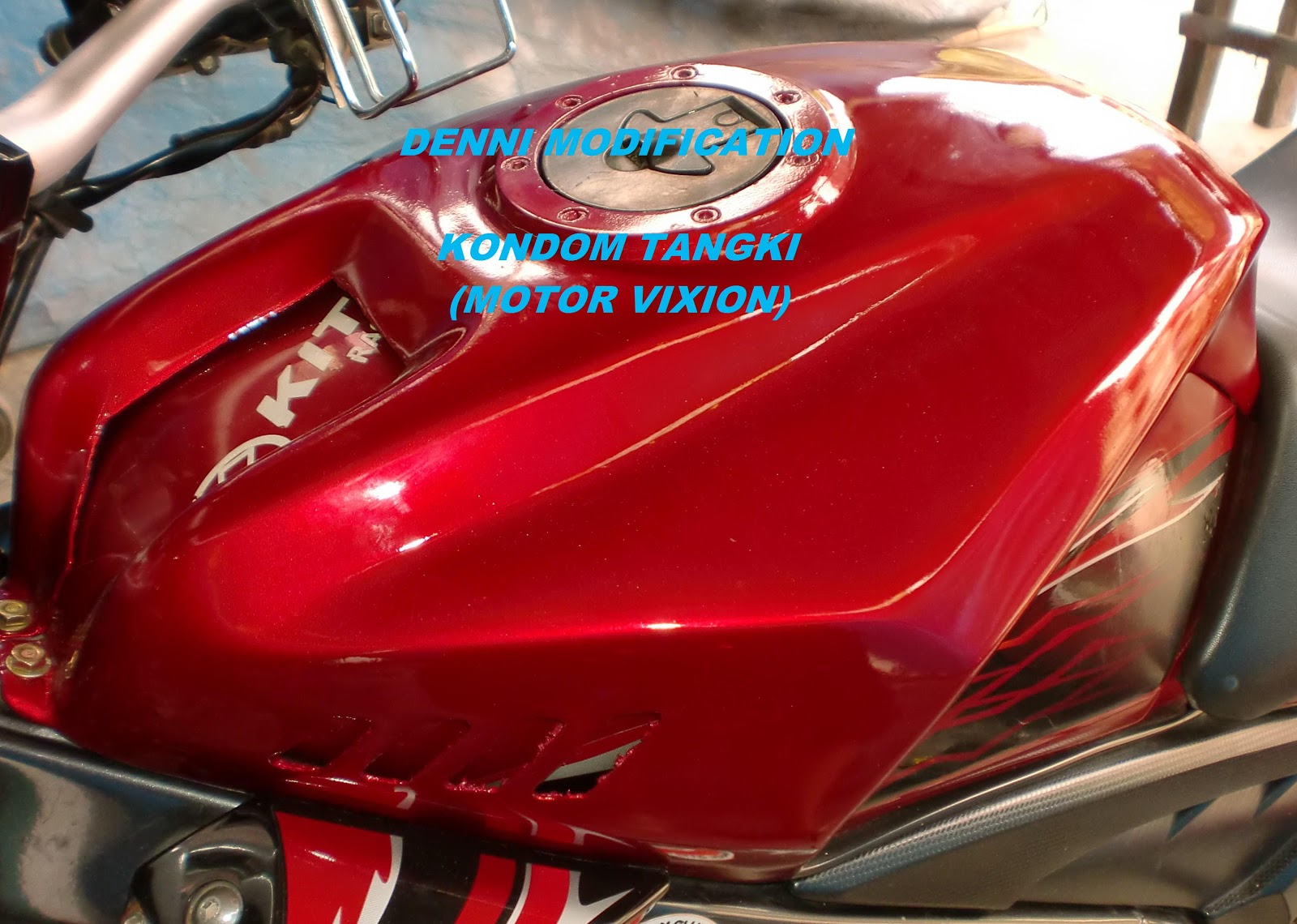 DENNI MODIFICATION ALAT VARIASI KONDOM TANGKI  MOTOR  VIXION  