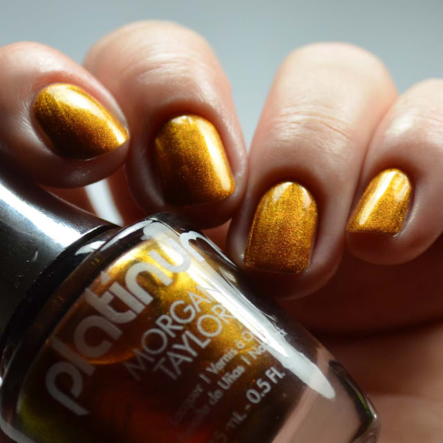 amber duo chrome nail polish