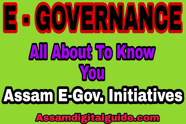 E-Governance electronic government and Assam Government electronic process