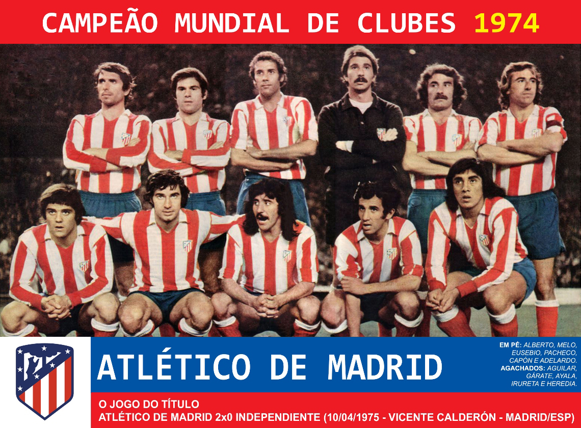 Há 40 anos, o argentino Atlético de Madrid era campeão mundial