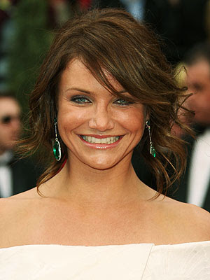cameron diaz hairstyles. Image of pretty smile and teeth of hollywood movie star Cameron Diaz