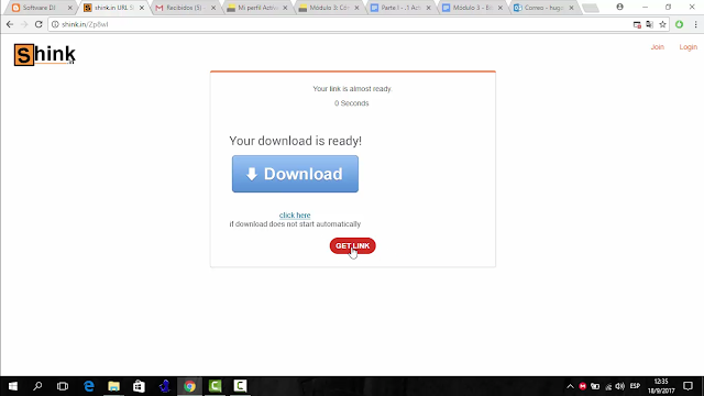 Obtención de link de descarga