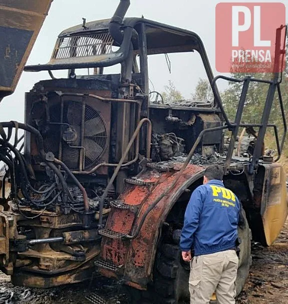 Ataque incendiario en la comuna de Paillaco