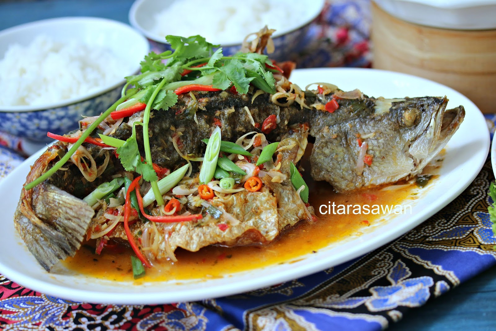 Ikan Goreng Butterfly / Deep Fried Butterfly Fish ~ Resepi 