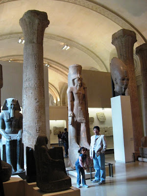 Remains of Egyptian temple at Louvre