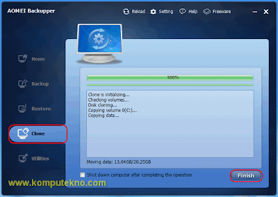 Cara Kloning Harddisk Windows dengan AOMEI Backupper-7