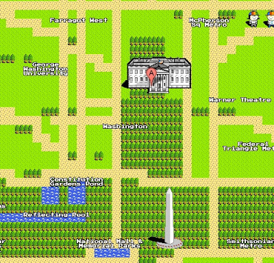 구글맵 8비트 그래픽(Google Maps 8-bit for NES )