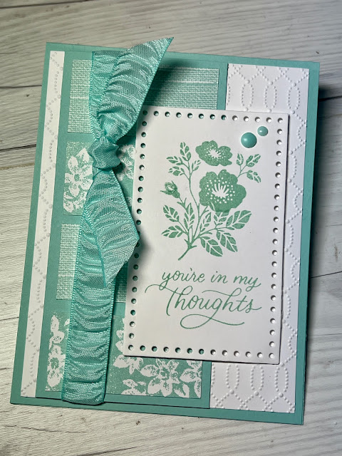 Handmade greeting card using Stampin' Up! Softly Sophisticated Bundle