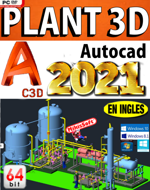 AUTODESK PLANT 3D 2021 EN INGLES - DISEÑO DE TUBERIAS