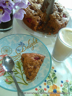 Berry Raspberry Cake & Capuccino