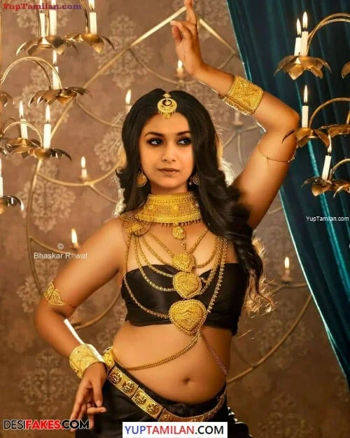 Keerthy Suresh Sexy Navel Photos