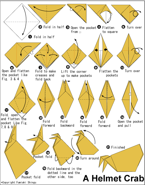  Pape Jer Origami  haiwan laut 