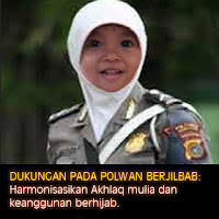 Polwan berjilbab semakin anggun dan sholehah