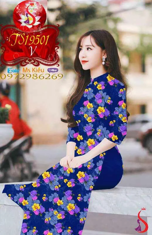 ÁO DÀI ĐẸP 2019 DUYÊN DÁNG VỚI ÁO DÀI HOA NHÍ