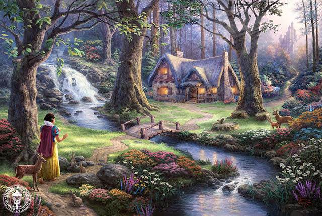 amazing Disney paintings by Thomas Kinkade