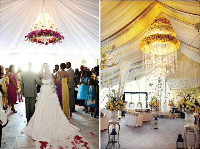 Wedding Flower Chandelier