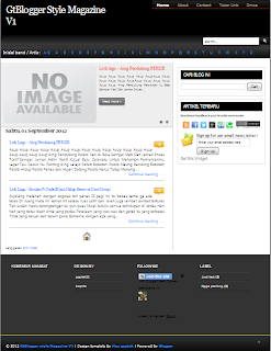 download template GtBlogger style Magazine V1