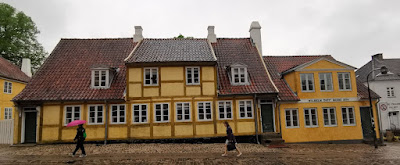 Edificios históricos de Blodgildet i Roskilde.