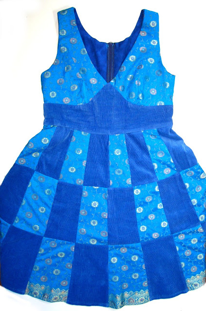 sukienka patchworkowa