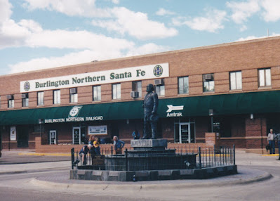 BNSF Railroad Depot in Havre, Montana on May 24, 2003