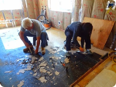 tearing up tile
