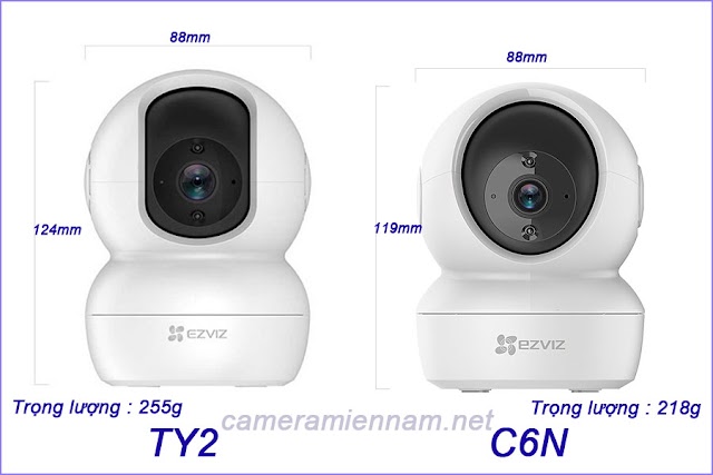 Sự Khác Biệt Giữa Camera Wifi Ezviz TY2 và Đàn Anh Ezviz C6N 