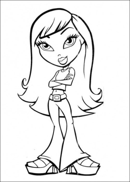 Cute Girl Coloring Pages For Kids gt;gt; Disney Coloring Pages