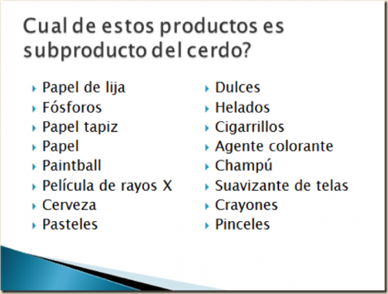 subproductos cerdo ateismo