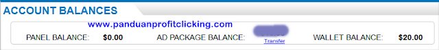Cara Withdraw di Profit Clicking