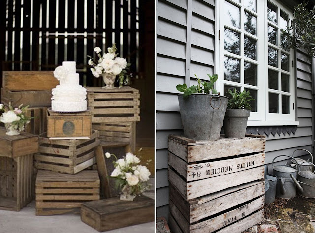 decorar con cajas de madera