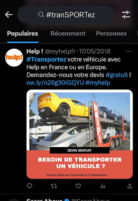 #Transportez sur Twitter