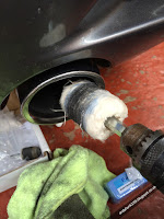 polishing exhaust tip