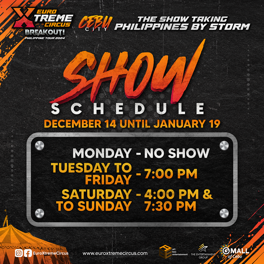 EuroXtreme Circus Brings World-Class Entertainment Cebu Tickets Sale