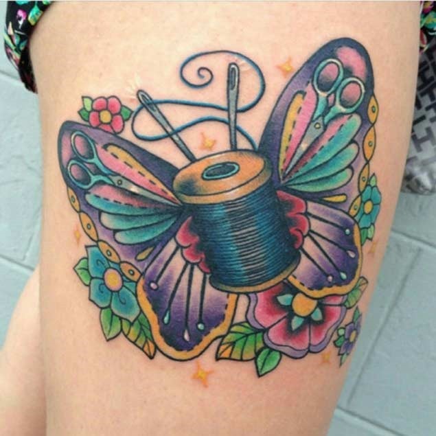 Esta linda borboleta pouco