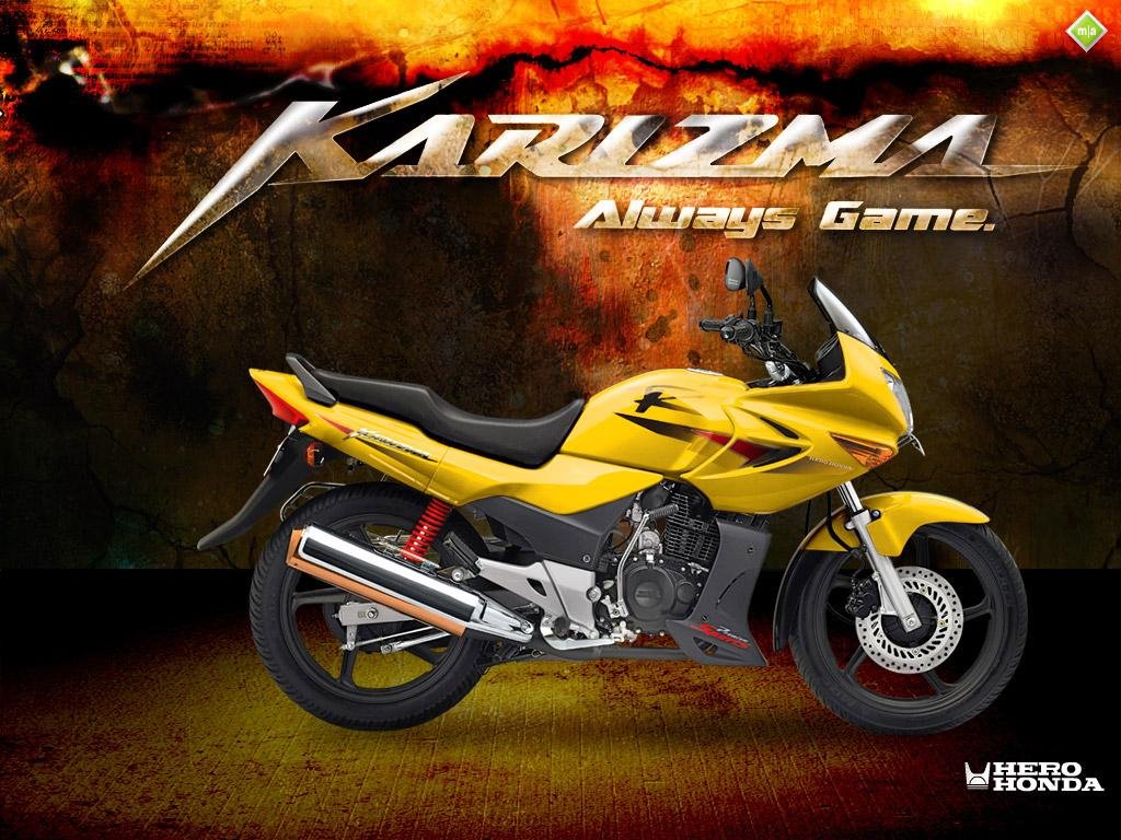 Latest bike  Hero Honda Karizma ZMR bike pictures