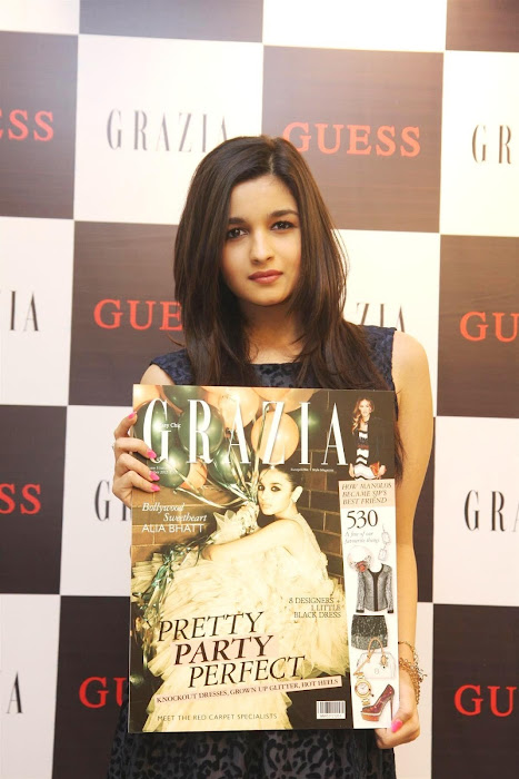alia bhatt unveils grazia magazine party special issue. unseen pics
