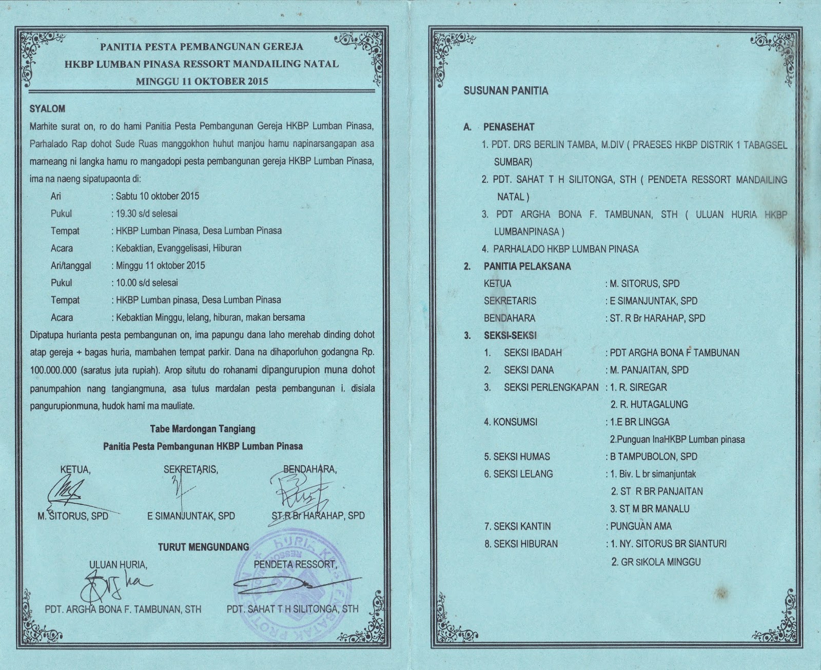 Contoh Proposal Ziarah Katolik - Contoh Soap