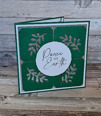 Christmas classics stampin up elegant gold and silver sparkle Christmas card