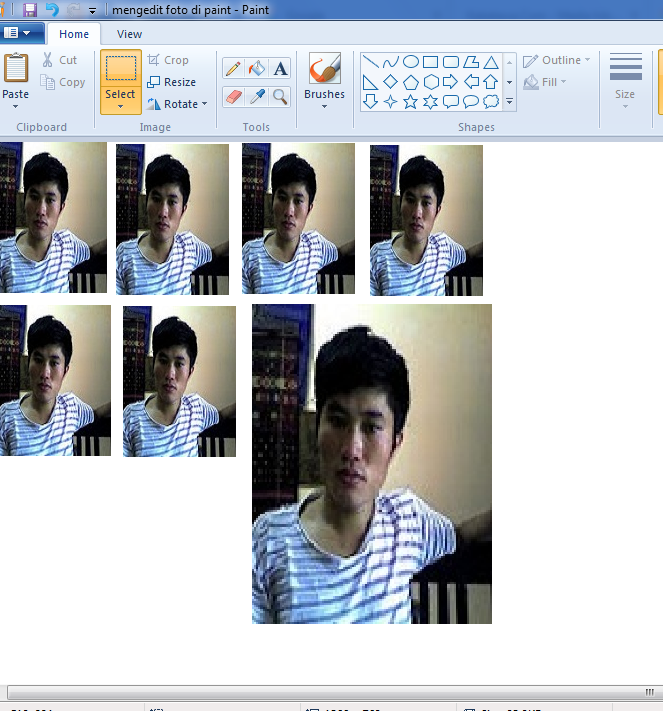Cara merubah ukuran foto 3x4 dan 4x6 di paint Dengan Mudah 