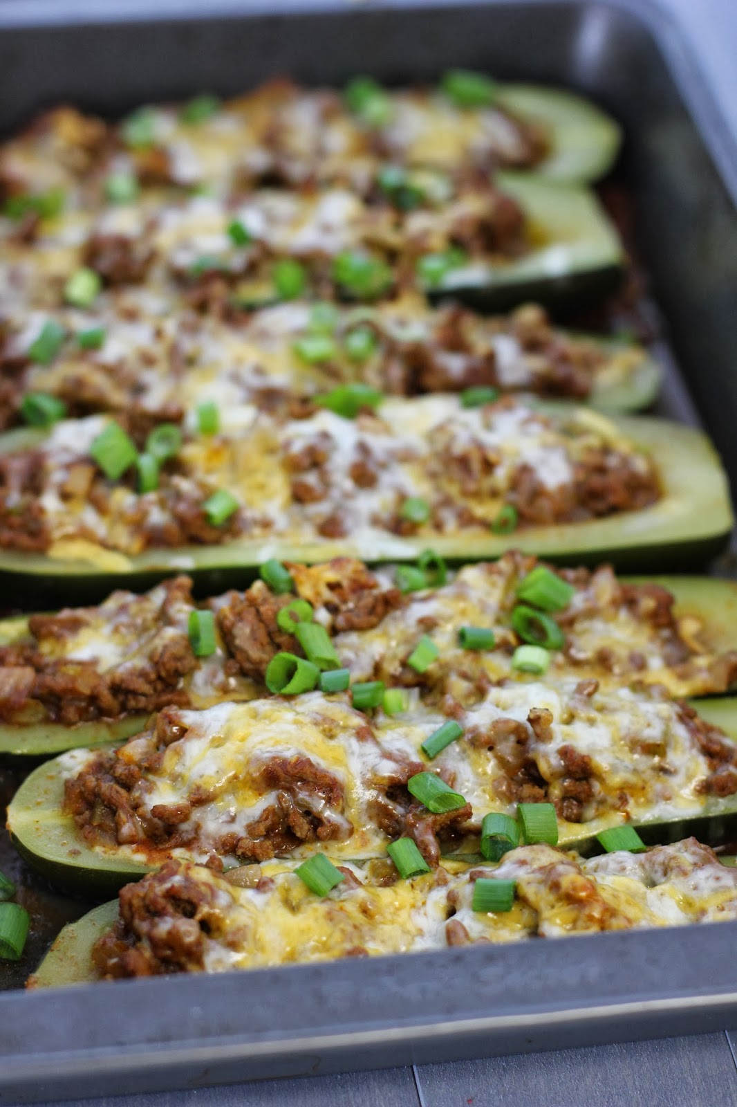 carmen's kitch: Taco Stuffed Zucchini Boats