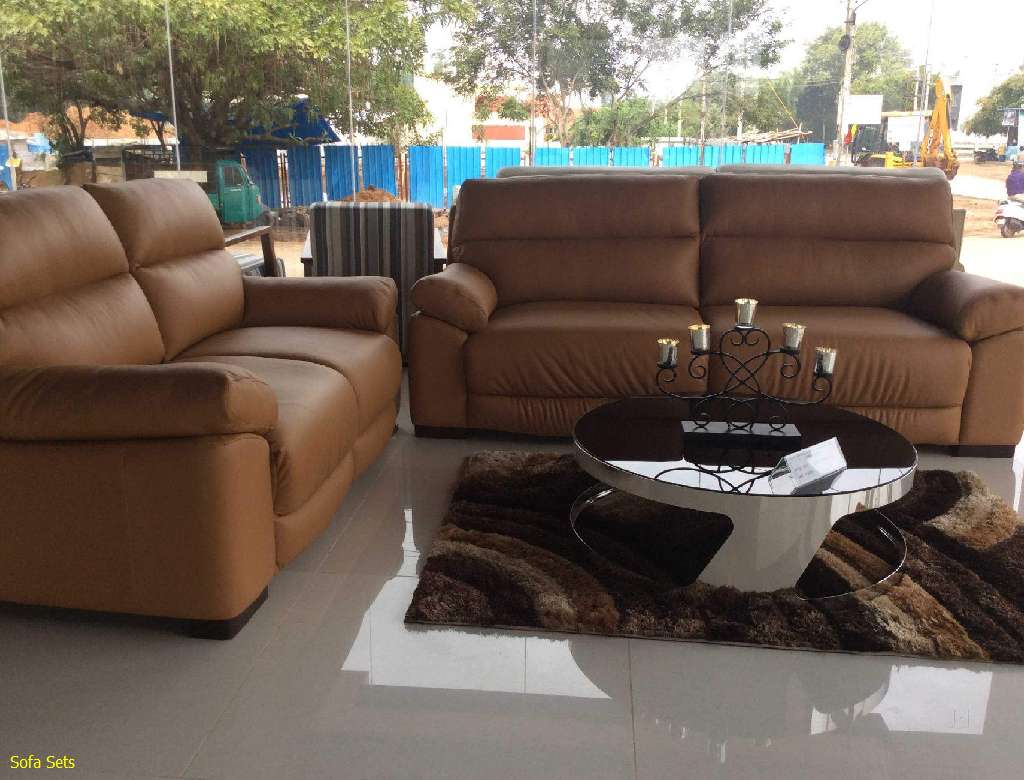 Home luxury furniture sofa set designs India - Sofa Set Leather Stanley Bangalore