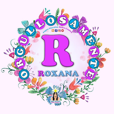 Nombre Roxana - Carteles para mujeres - Día de la mujer