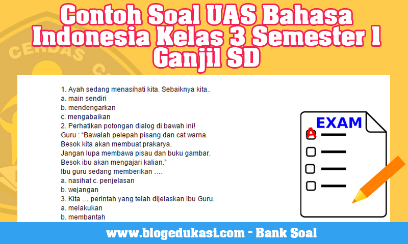 Contoh Cerpen Bahasa Indonesia Kelas 2 Sd  contoh soal 