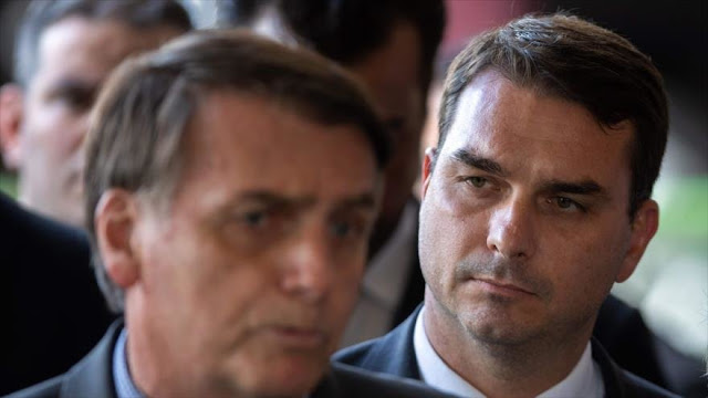 Detectan depósitos sospechosos en cuenta del hijo de Bolsonaro